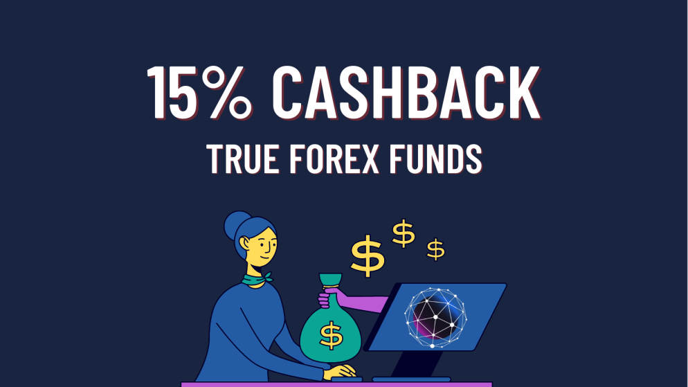 True Forex Funds 15% Cashback by Forex Prop Reviews!